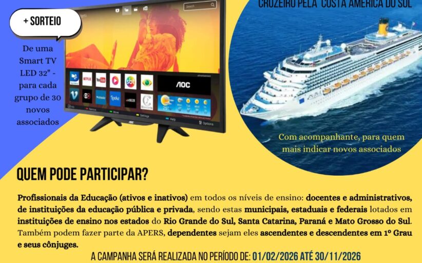 Campanha, novos associados 2026